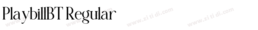 PlaybillBT Regular字体转换